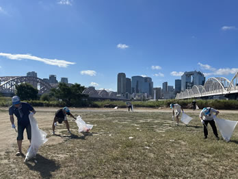 なにわ花火大会清掃活動